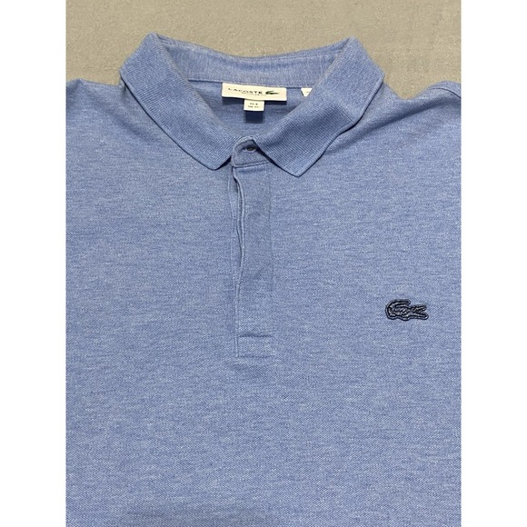 Lacoste Polo Shirt Men XL Blue Knit Golf Outdoor College Casual Preppy - Picture 6 of 7